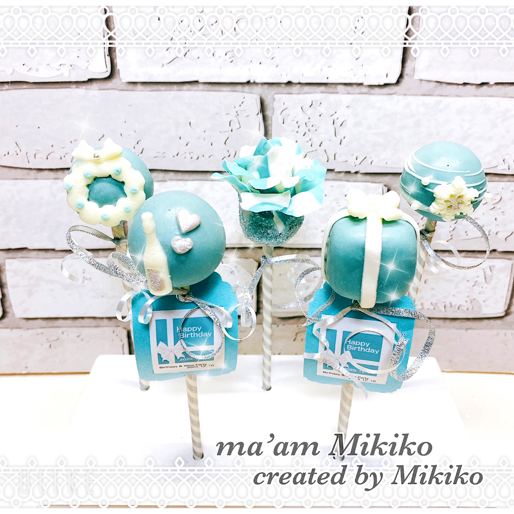 Tiffany Blue cake pops