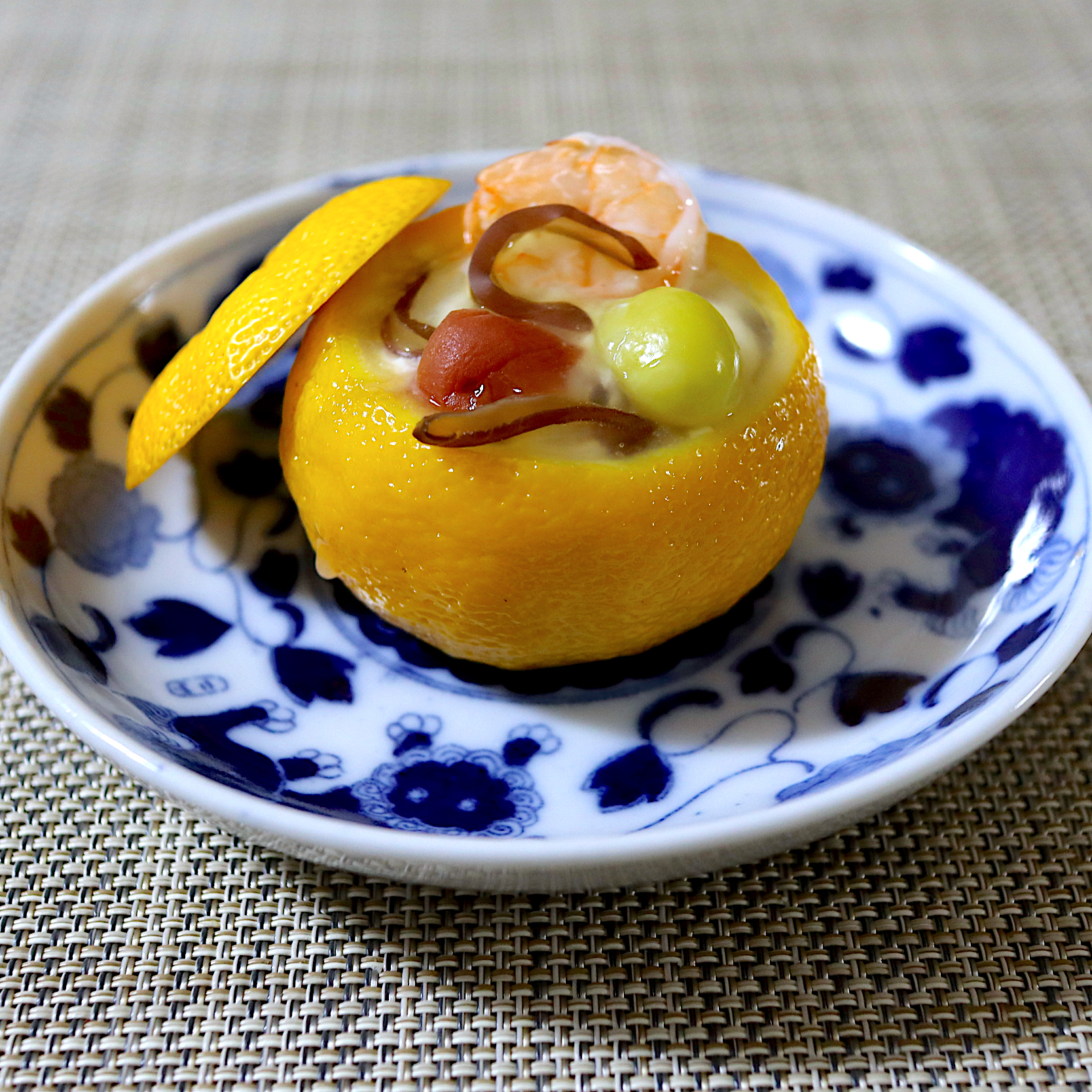 江戸時代のレシピ　柚子釜蒸