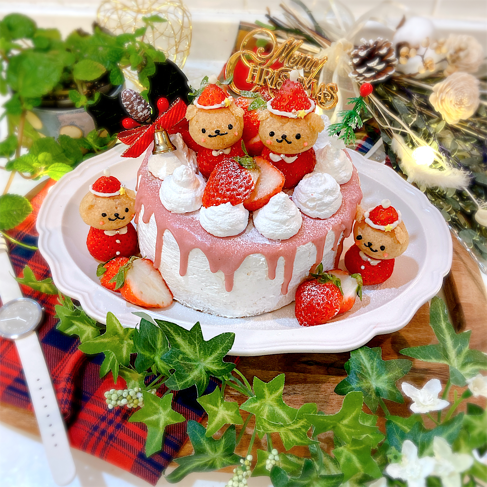 いちごサンタのクリスマスケーキ せいこ Snapdish スナップディッシュ Id Alqwua