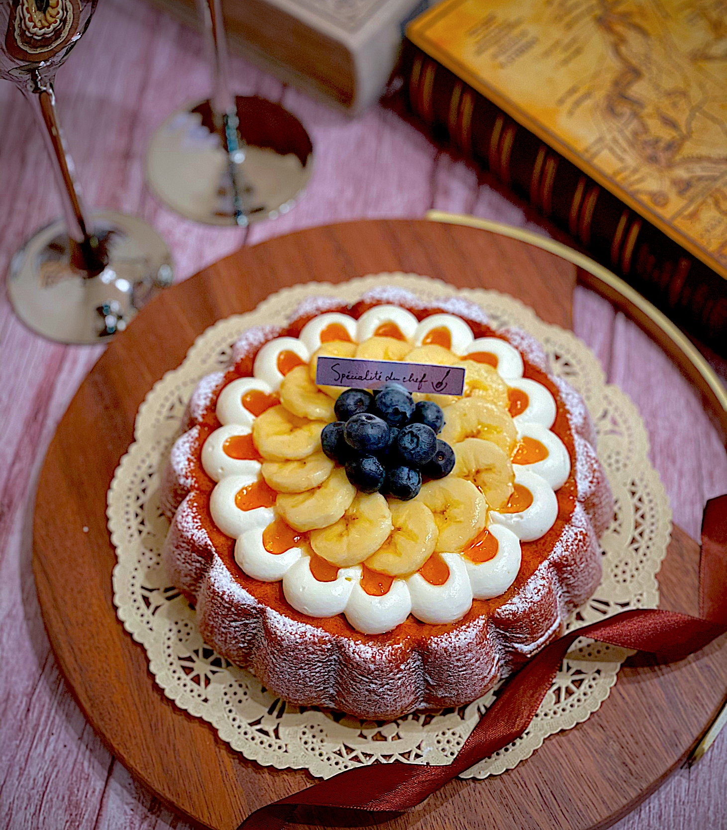 バナナケーキジェノワーズのふんわり感とパウンドケーキのどっしり感しっとり感をあわせ持った美味しいケーキ Ax Snapdish スナップディッシュ Id Itvuva