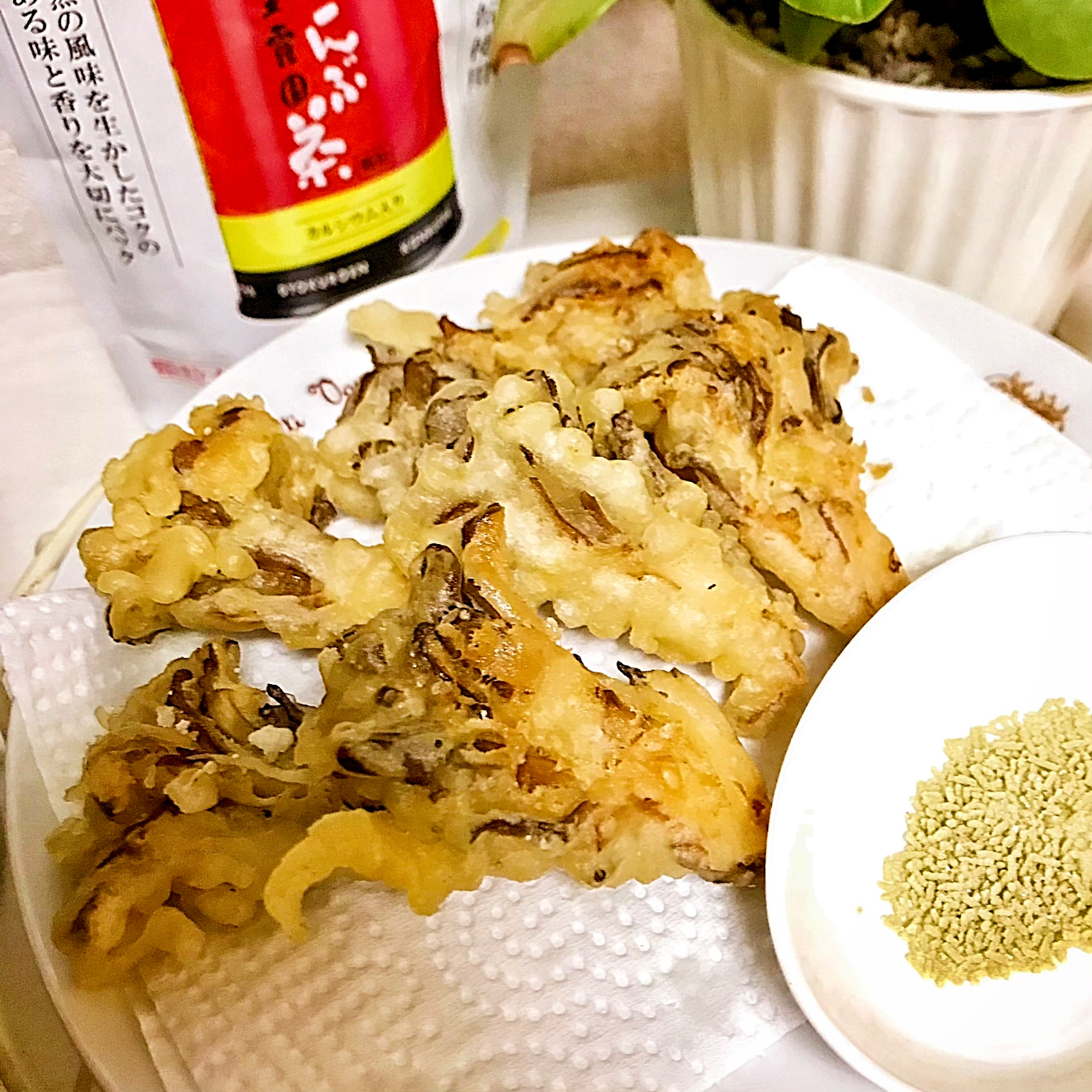 抹茶塩ならぬこんぶ茶塩で舞茸の天ぷら 綾奈 Snapdish スナップディッシュ Id Kplmxa