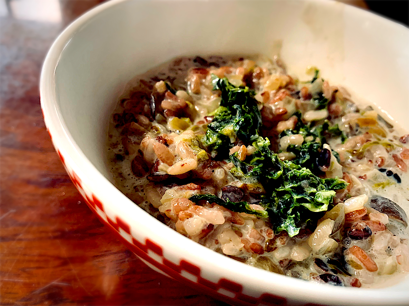 あおさとマッシュルームの五穀米クリームリゾット Downtoearth Snapdish スナップディッシュ Id O4gabaa