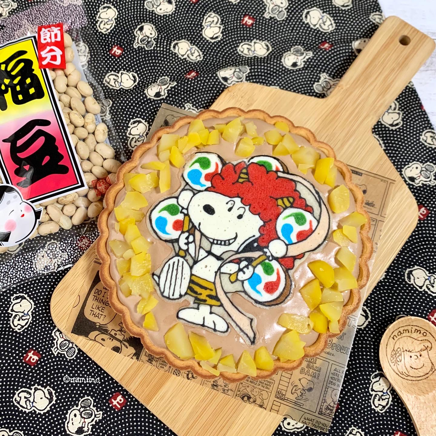 鬼スヌーピーのチョコタルトケーキ Namimo Snapdish スナップディッシュ Id Mtwnha