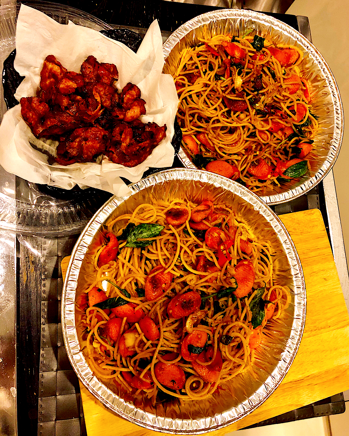 Thai style spicy spaghetti 🌶🌶🌶
