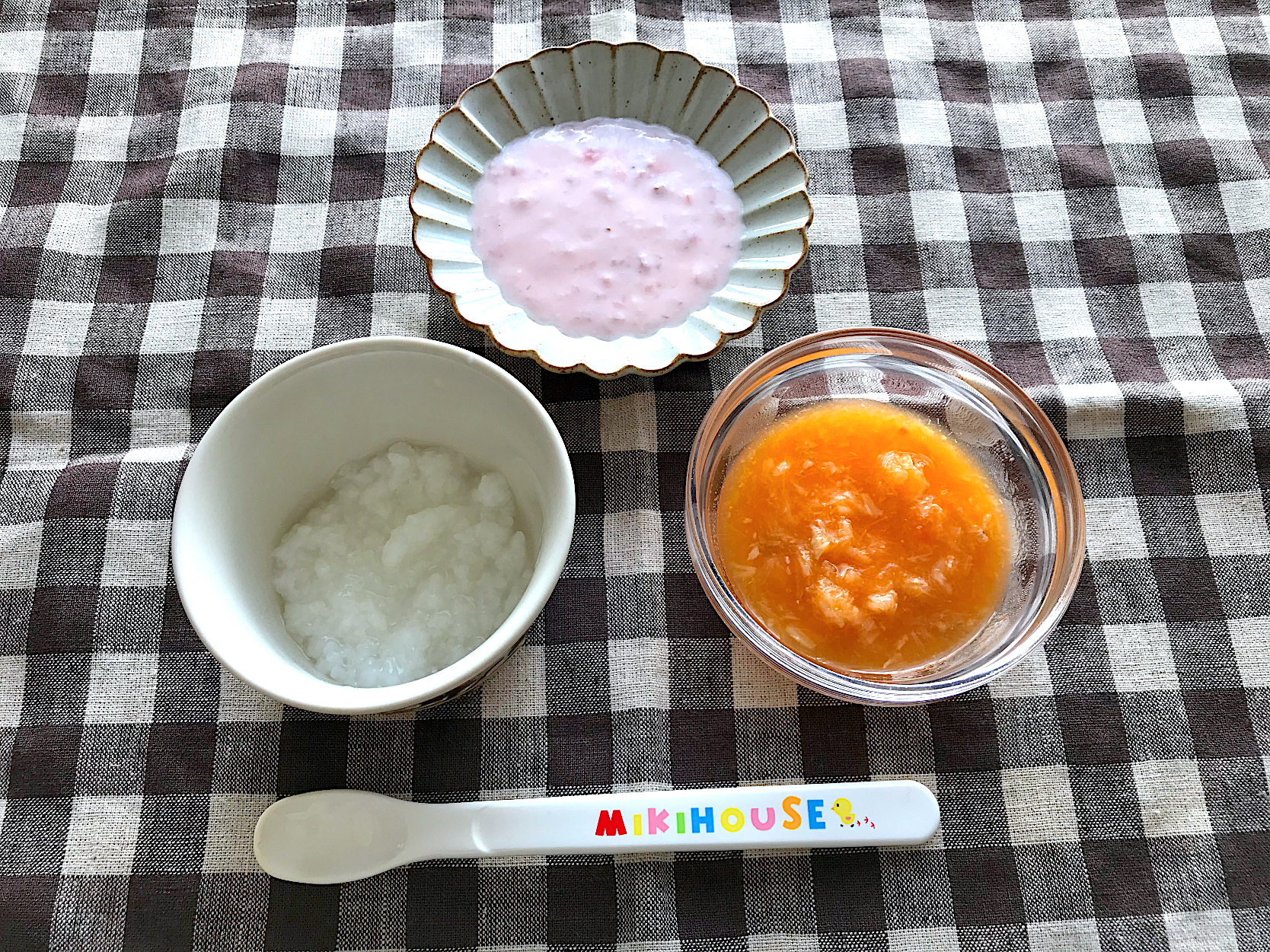 離乳食 白身魚と野菜のスープ煮 いちごヨーグルト 7倍がゆ Saya Snapdish スナップディッシュ Id Brqdoa