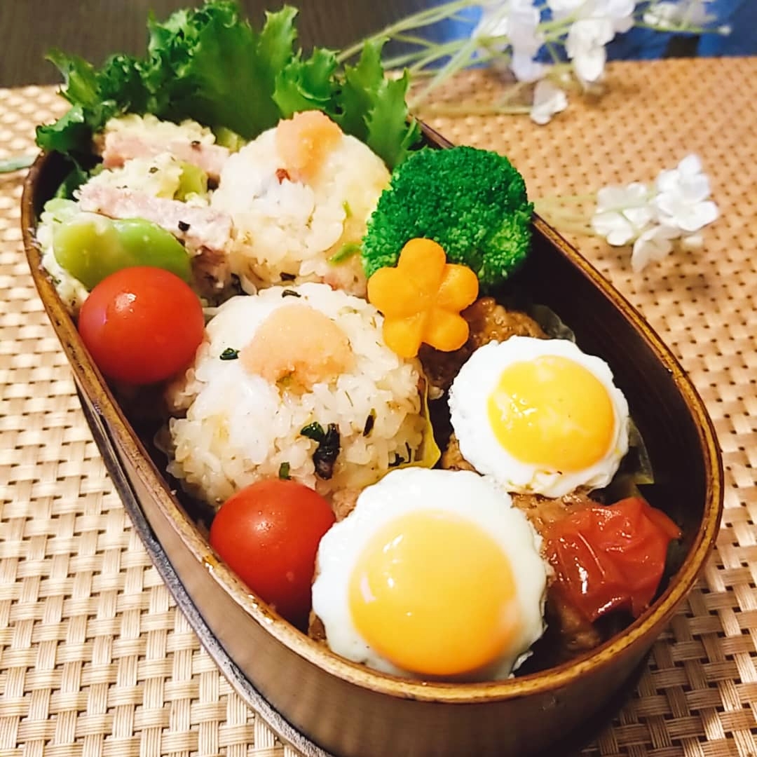 今日のお弁当 煮込みハンバーグうずらの卵のせメイン Yoshiyoshi Snapdish スナップディッシュ Id Wqv5ta