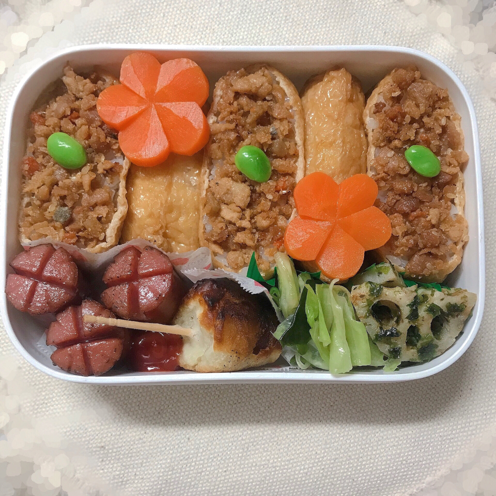 おいなりさん弁当 ガリガリお芋 Snapdish スナップディッシュ Id Zqptka