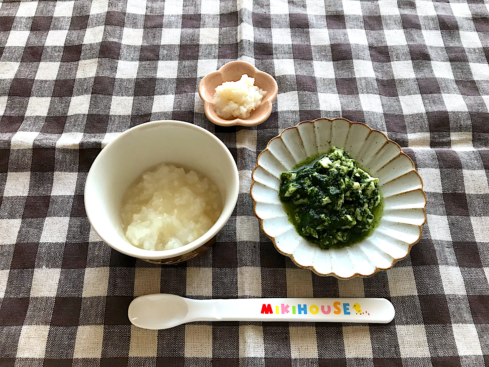 離乳食 ほうれん草豆腐 玉ねぎがゆ パンがゆ Saya Snapdish スナップディッシュ Id Rzib8a