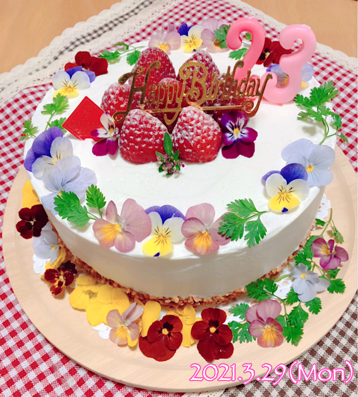 お誕生日おめでとう長女のために作ったバースデーケーキ Seiko Snapdish スナップディッシュ Id S8z0aa