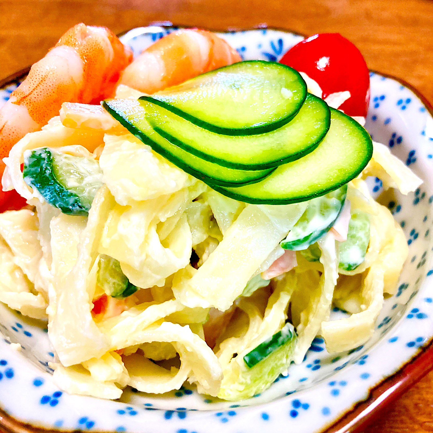 パスタサラダフェットチーネでもちもち まいり Snapdish スナップディッシュ Id Byqbua