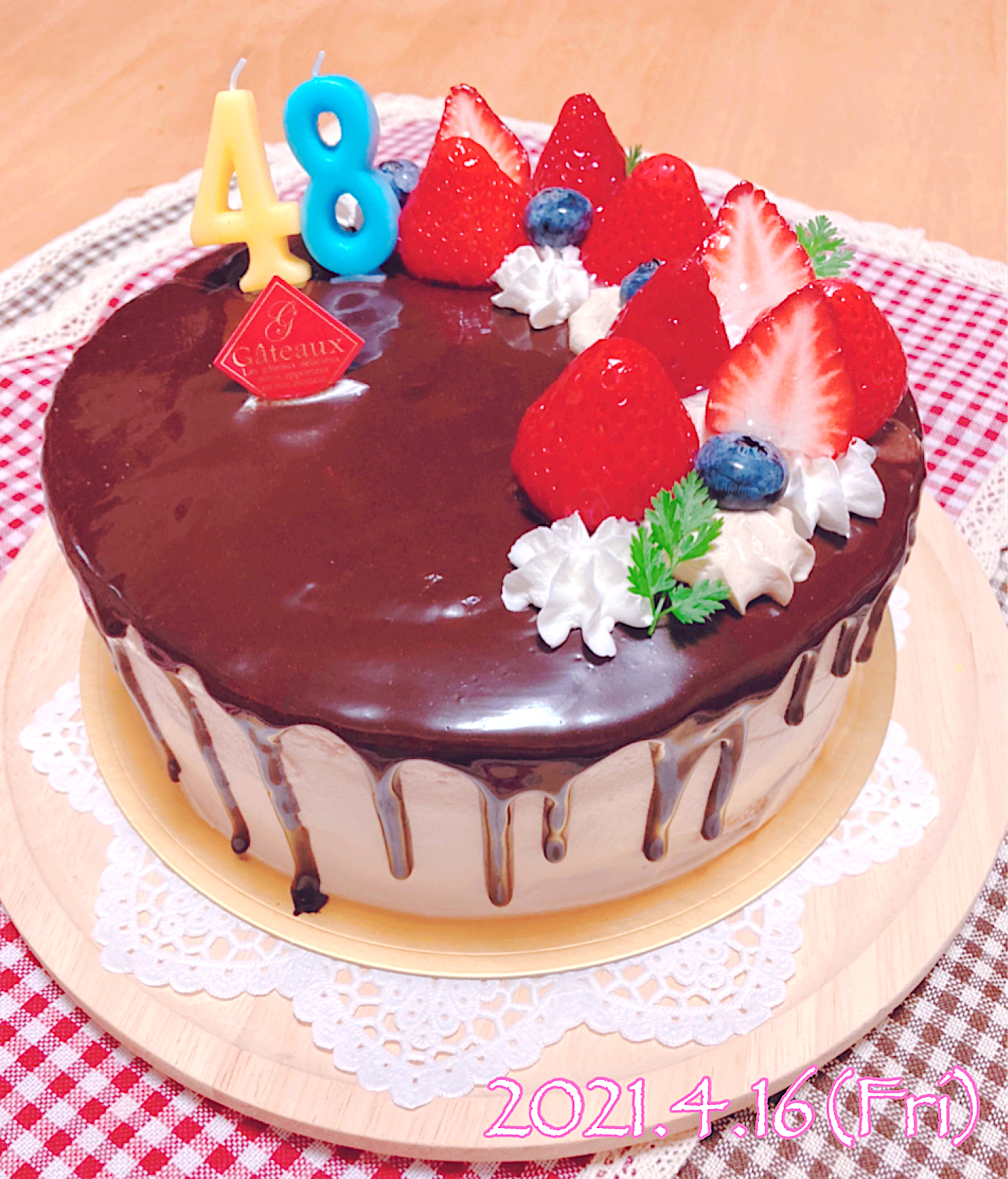 お誕生日おめでとう旦那さんのために作ったバースデーケーキ Seiko Snapdish スナップディッシュ Id 8dshha