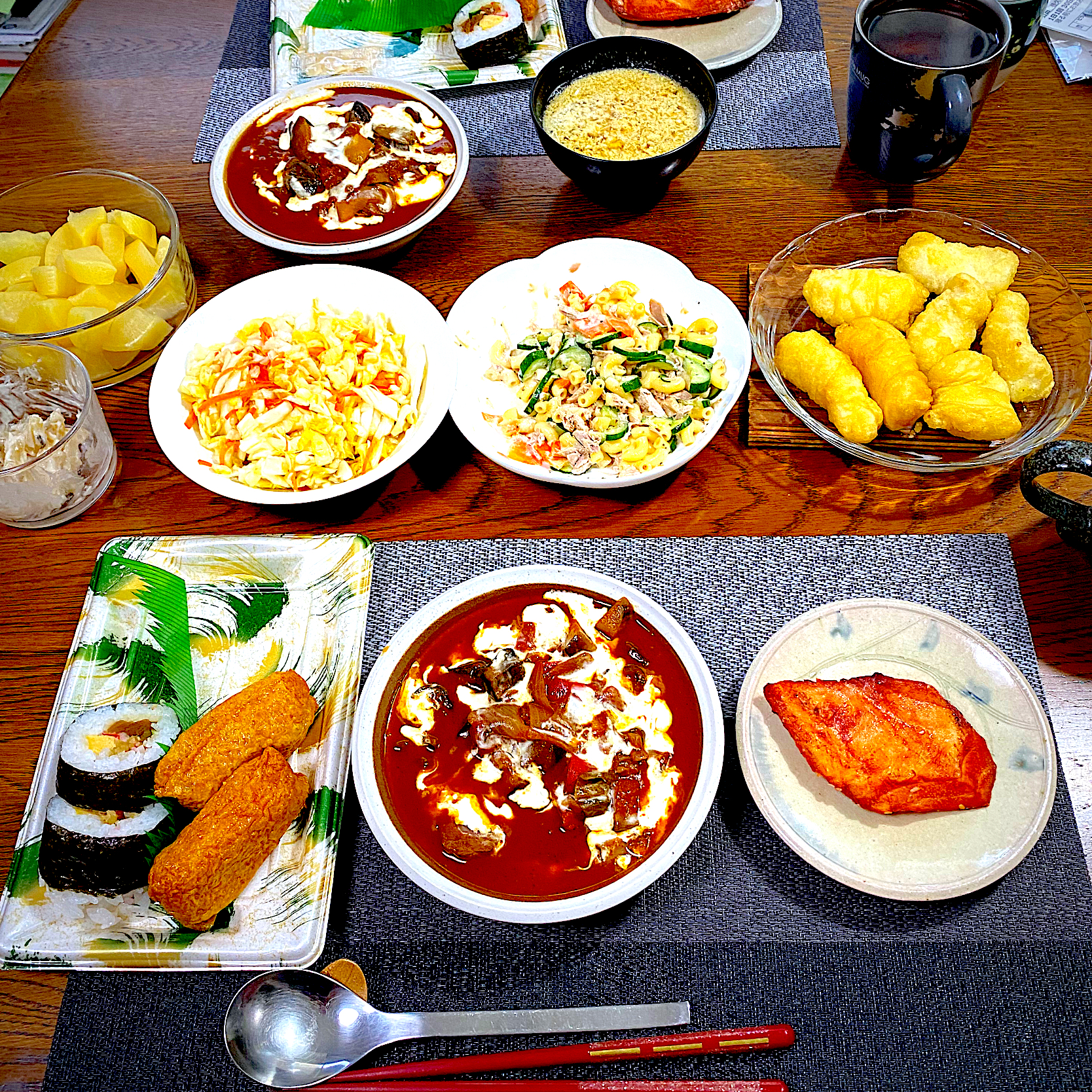 昨夜の赤ワイン煮込みのリメイク イカの天ぷら 助六の残り カジキの味醂漬け 常備菜 漬物 Yakinasu Snapdish スナップディッシュ Id Ds8hba