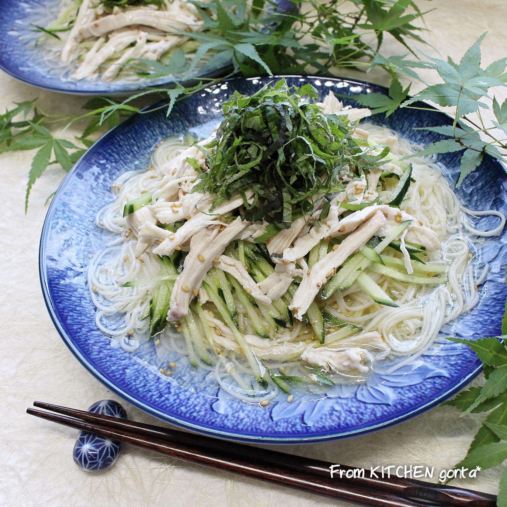 麺つゆに飽きたら塩ぶっかけそうめん Gonta Snapdish スナップディッシュ Id Oggasa