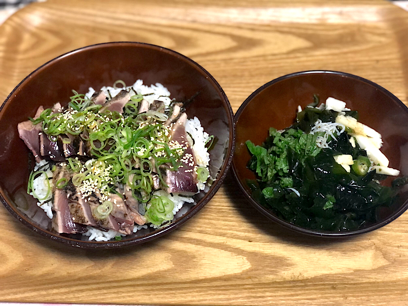 かつおのたたき丼ねばねばサラダ まぁたん Snapdish スナップディッシュ Id S0ic4a