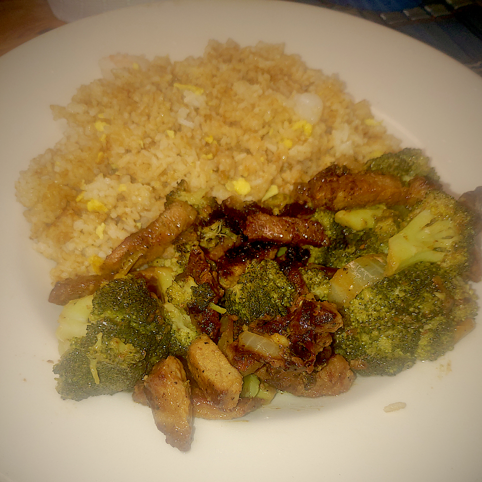 Beef & Broccoli with Stir Fry Rice