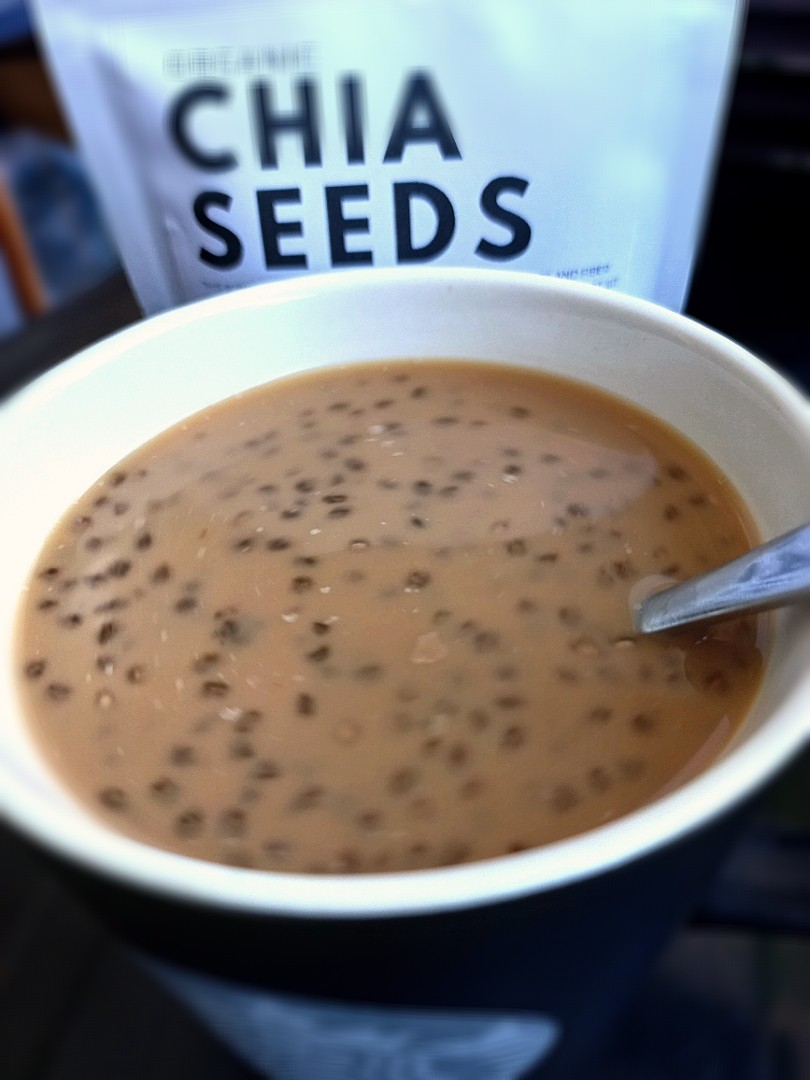 # coffee ☕with chia seeds..