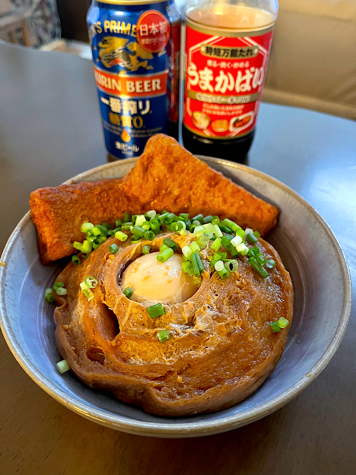 由美さんの料理 車麩のおとし卵丼 リメイクのうまかばい煮 ナガマン Snapdish スナップディッシュ Id H04nza