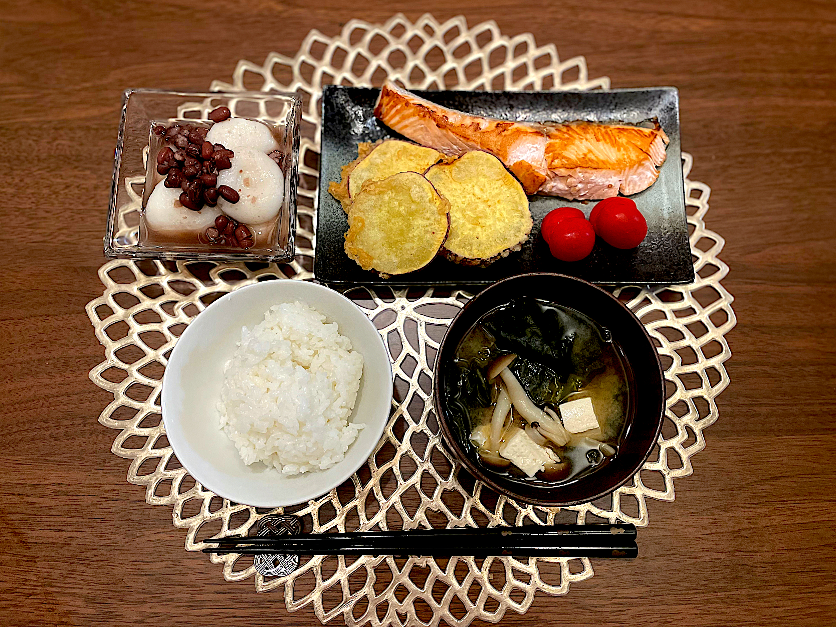 秋鮭とお芋の天ぷらのお夕飯 みーぬ Snapdish スナップディッシュ Id W4ygna