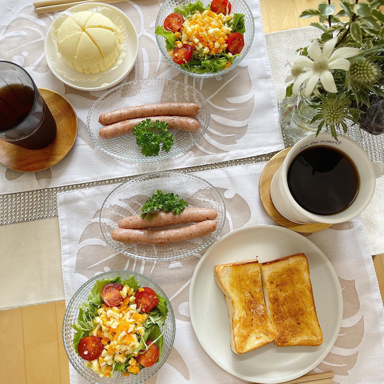 10 10休日モーニングバタートースト 乃が美食パン ミルク蒸しパン ポケモンパン バジルソーセージミモザサラダ Makins Snapdish スナップディッシュ Id Ygu9ca