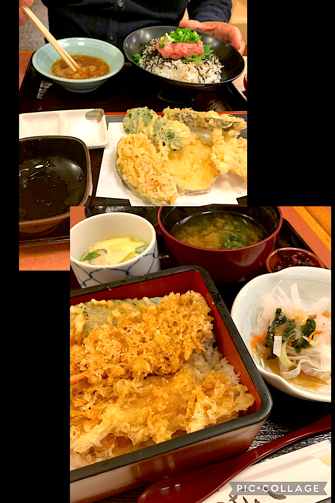 天丼と天ぷら定食