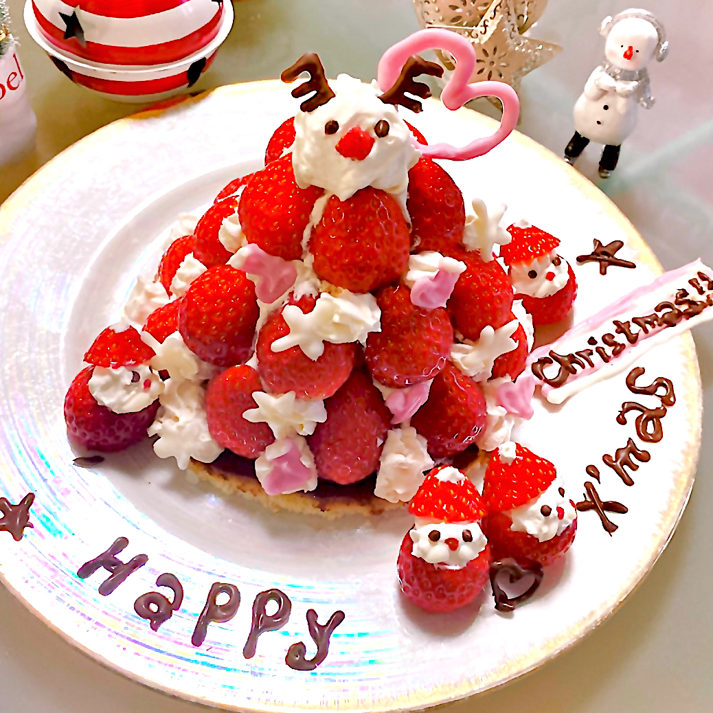 たっぷりいちごサンタのxmasケーキ Catherine Snapdish スナップディッシュ Id Pqnmca