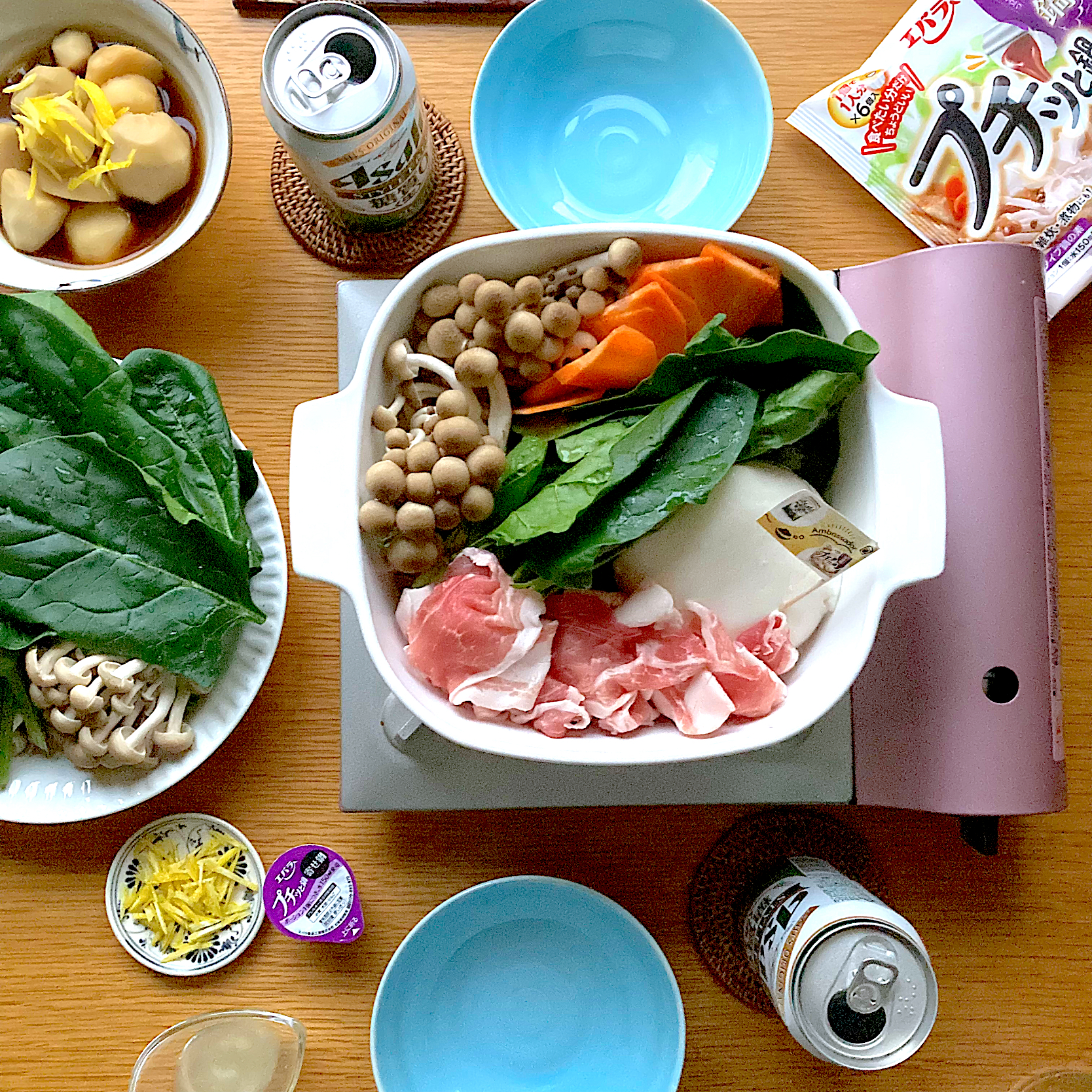 古尾谷りかこさんの料理 常夜鍋のある食卓 『スタイルフリーでおうち鍋を楽しもう♪』キャンペーンアンバサダー 2.