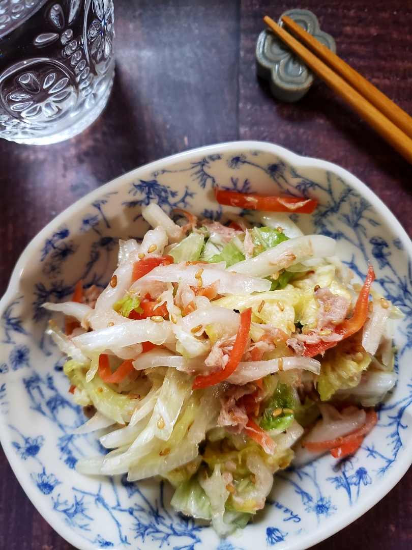 白菜とツナのうま塩サラダ