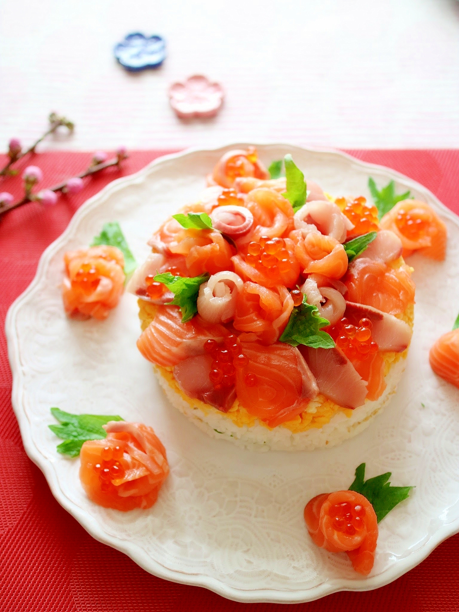 石倉かおりさんのお祝い寿司ケーキ #楽天レシピ