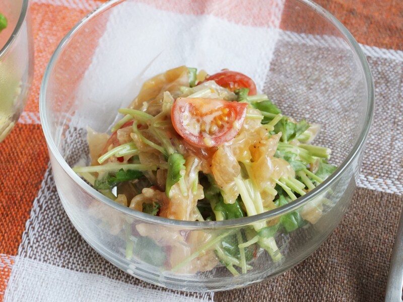 中華クラゲと三つ葉のサラダレシピ……市販の惣菜で簡単！ #AllAbout