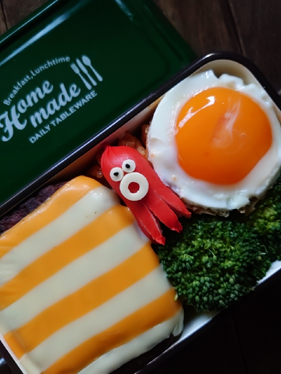 漢の 妻用マルシンハンバーグでしましまチーズハンバーグ弁当 ᵏᵒᵘ Snapdish スナップディッシュ Id 0raoka