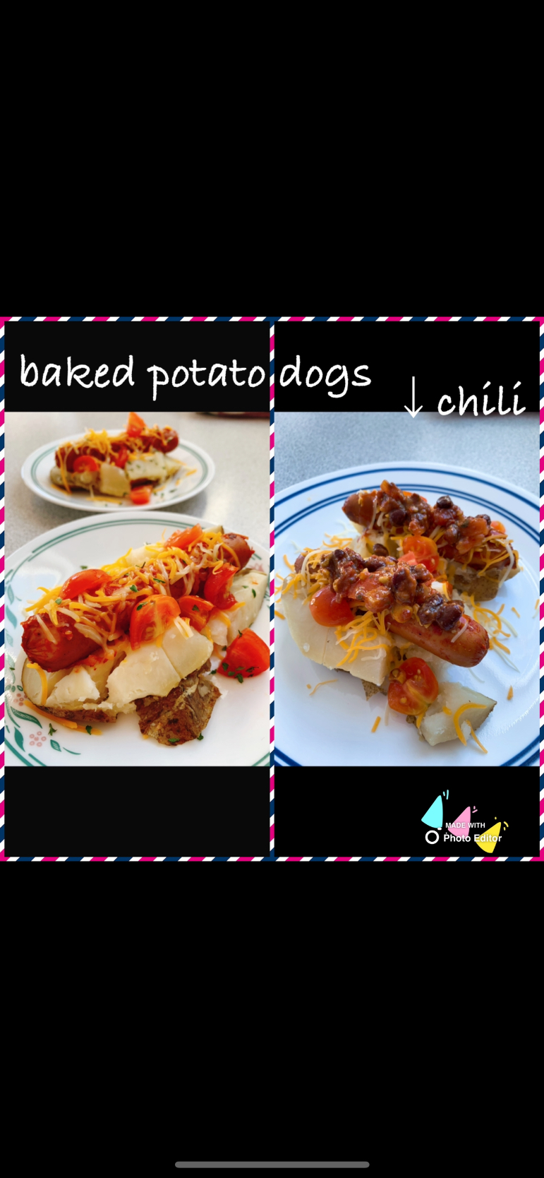 baked potato dogs?! (chili)