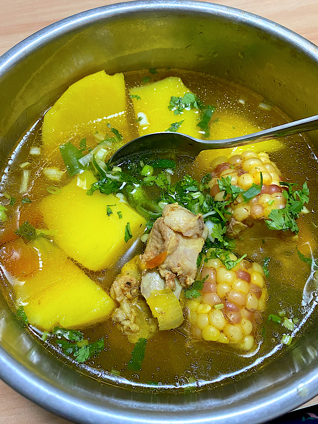Corn and potato soup