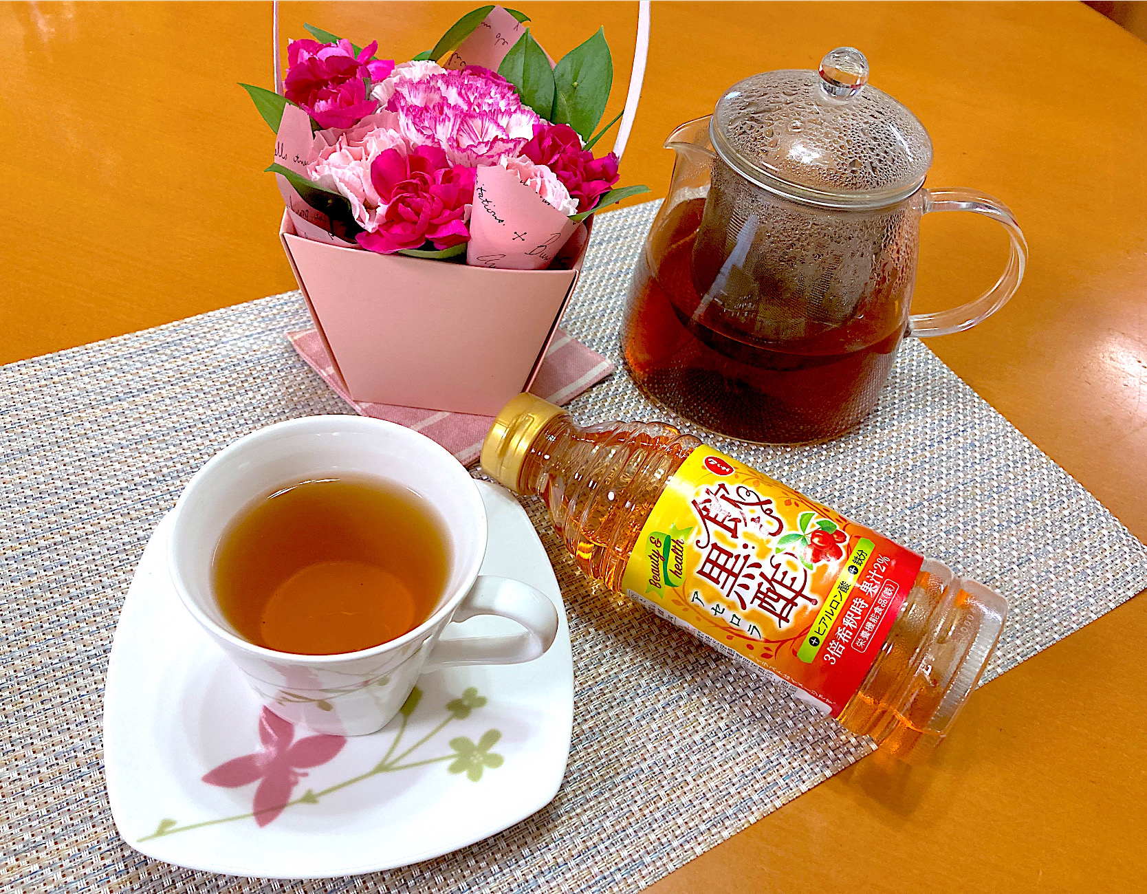 紅茶☆黒酢アセロラ入り〜母の日