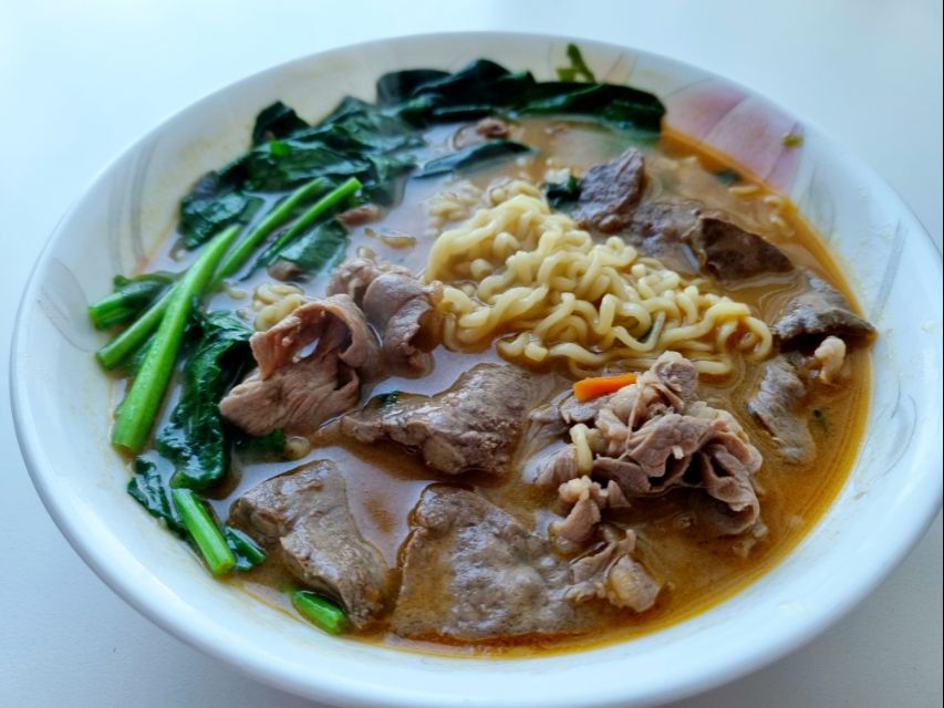 Noodle soup with liver