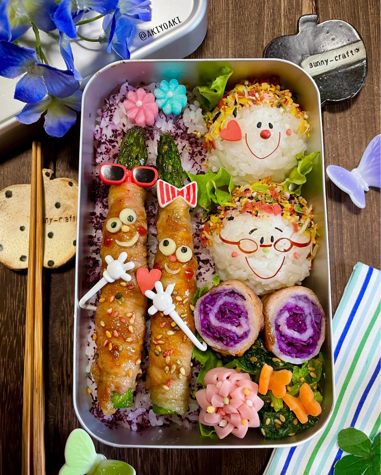 アスパラ肉巻きノッポさん弁当 Akiyoෆ Snapdish スナップディッシュ Id i9na