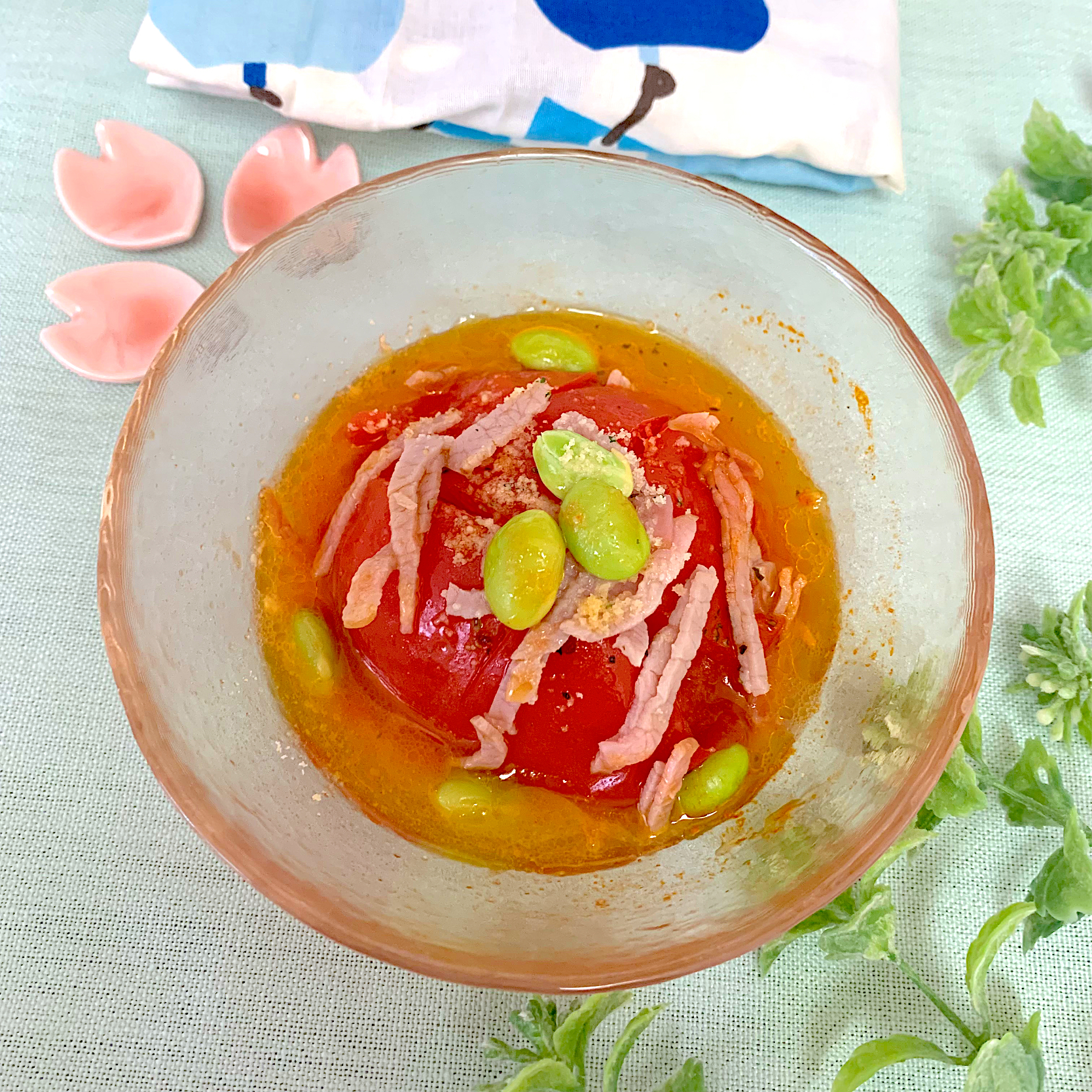 fumi ◡̈⋆さんの料理 トマトのレンチン蒸し 🍅