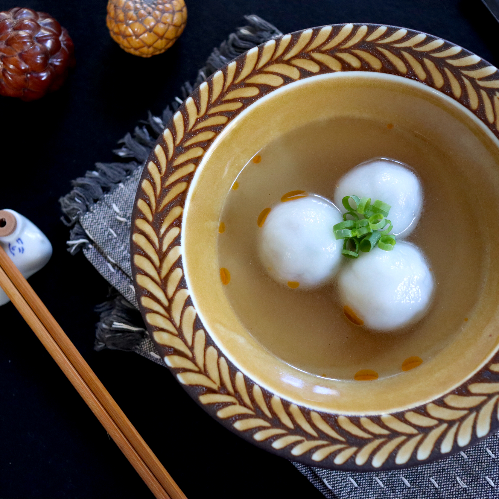 大豆ミート団子スープ