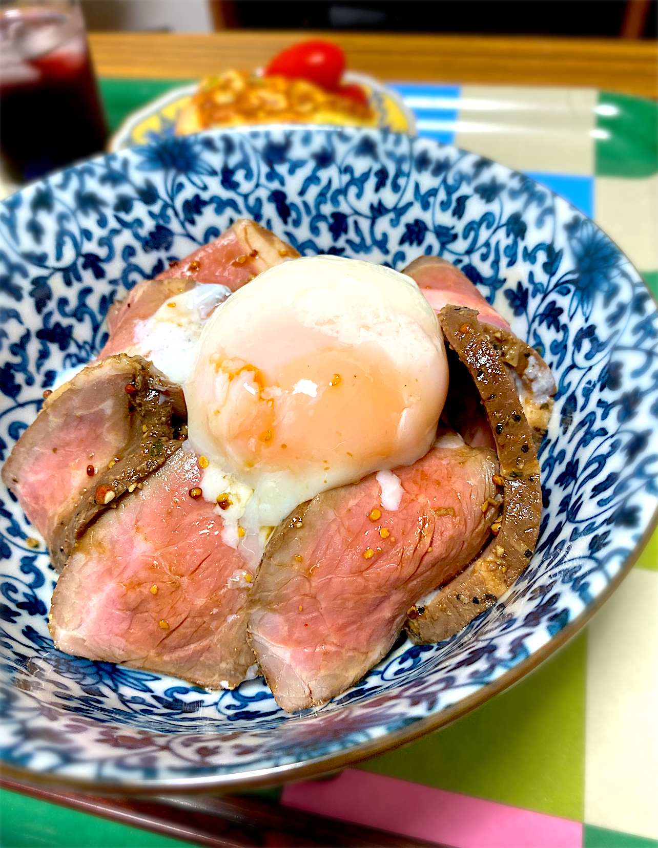 ローストビーフ丼　〜バルサミコ醤油ソース〜🐮💥