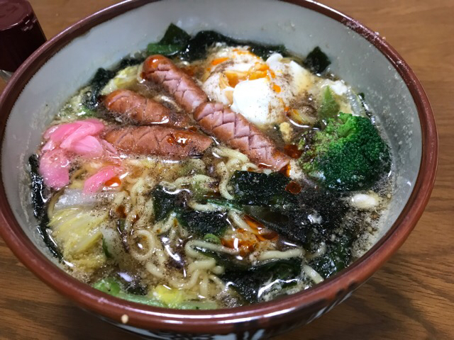 マルちゃん正麺🍜、醤油味❗️(°▽°)✨