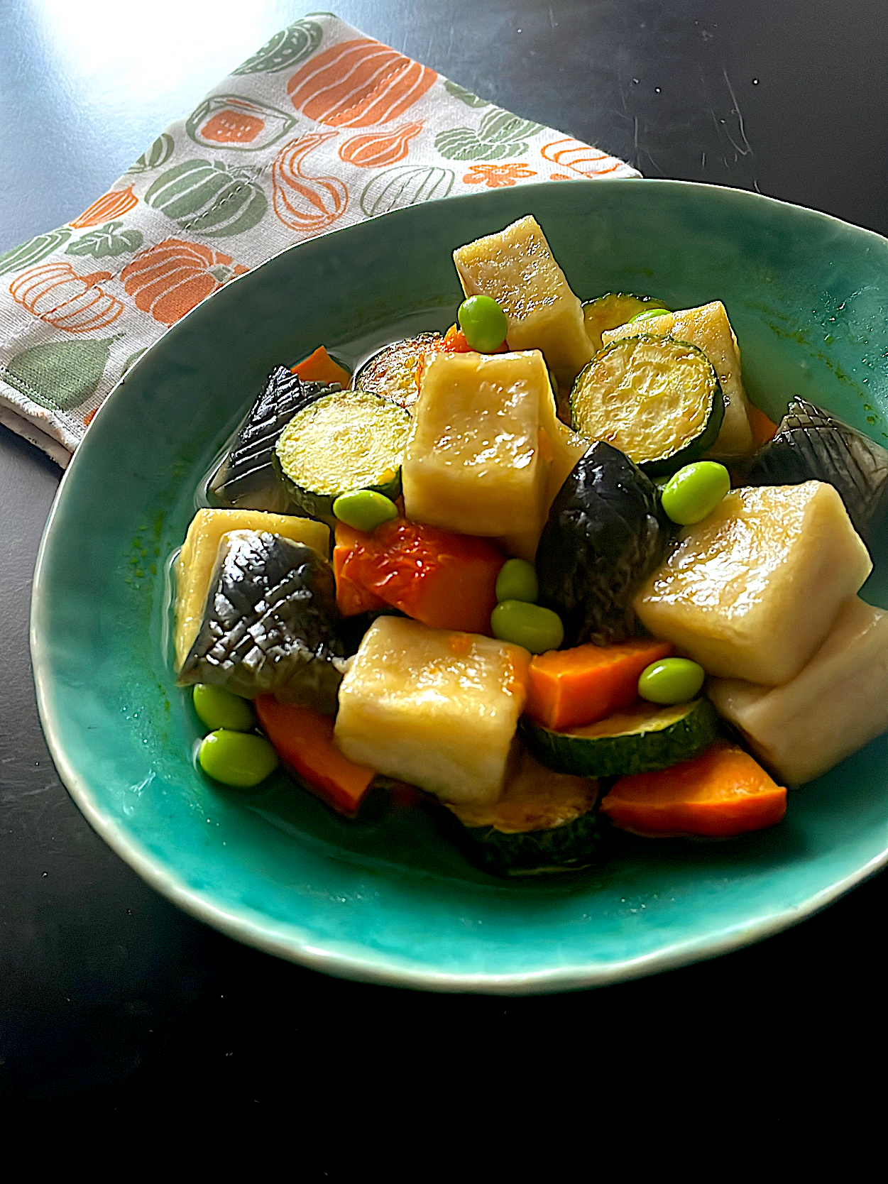 夏野菜と高野豆腐のオランダ煮